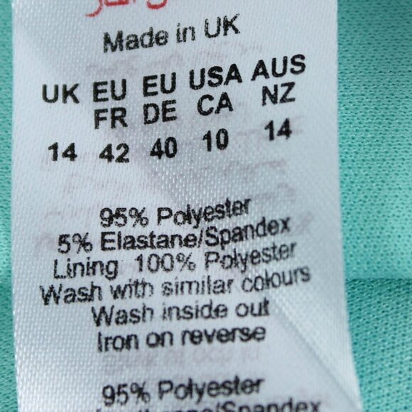 NWT Boohoo Turquoise Lace Booty Shorts US 10 - Picture 7 of 7